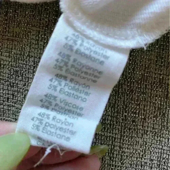 P.J. Salvage Womens Peace Love Hoodie Sweatshirt, Off-White Sz M - Picture 5 of 6